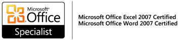 Microsoft Office Excel und Word 2007 Certified Specialist